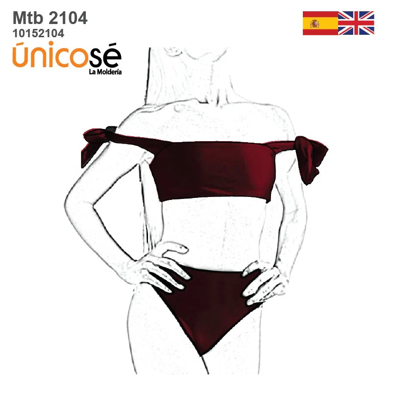 MOLDE TRAJE DE BAÑO 2 PIEZAS MUJER 2104