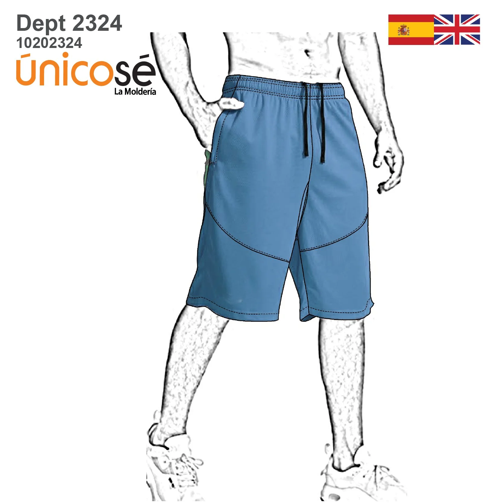 MOLDE DEPORTE SHORT BASICO 2324