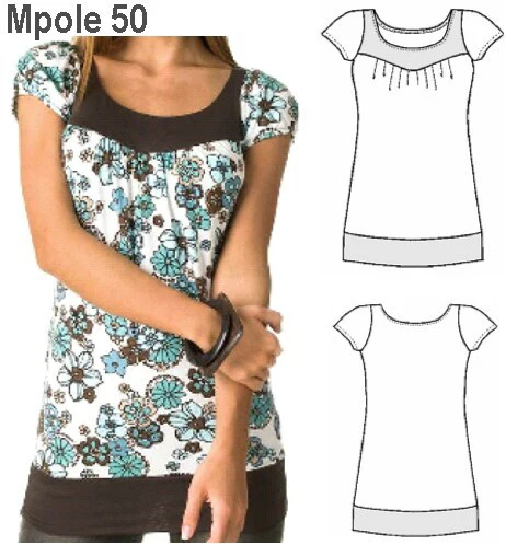 MOLDE POLERA LARGA MUJER 0950