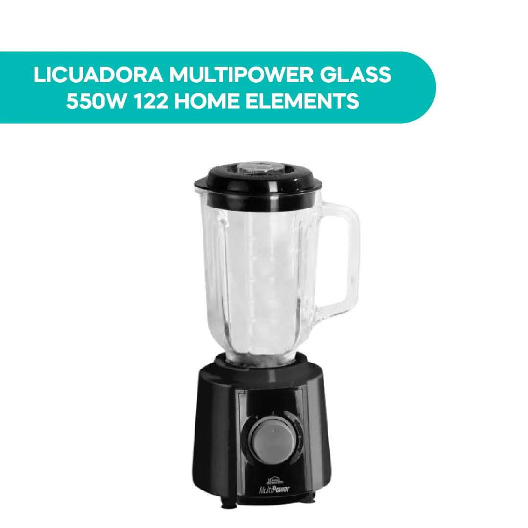 Licuadora Multipower Glass 550W 122 Home Elements - Imagen 3